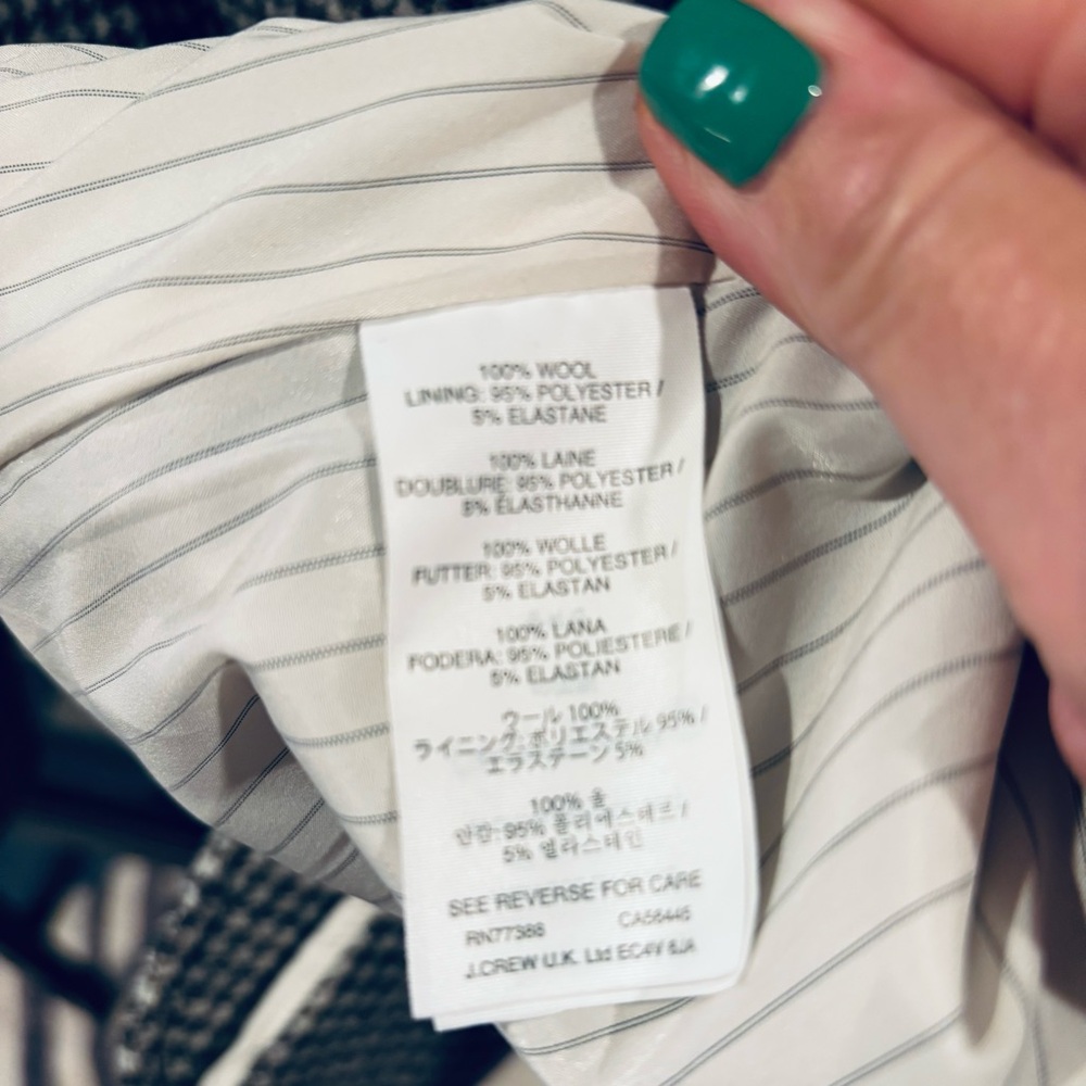 J. Crew Rhodes Puppytooth Blazer 100% Wool - Picture 15 of 15